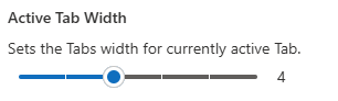 Active Tab Width