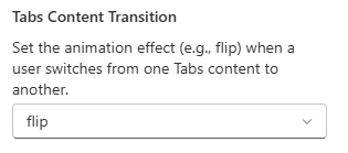 Tabs Content Transition
